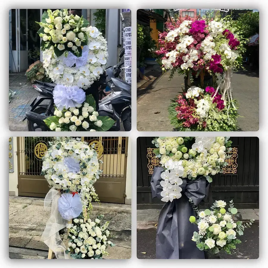 Bốn mẫu hoa đám tang Khâm Đức