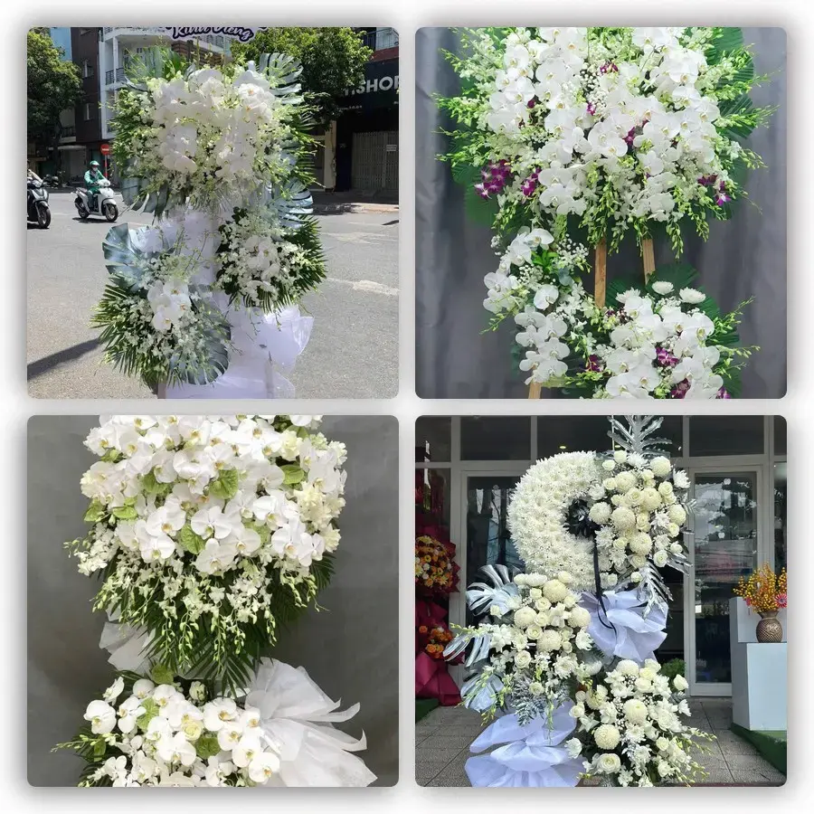 Bốn mẫu hoa đám tang Khánh Hải