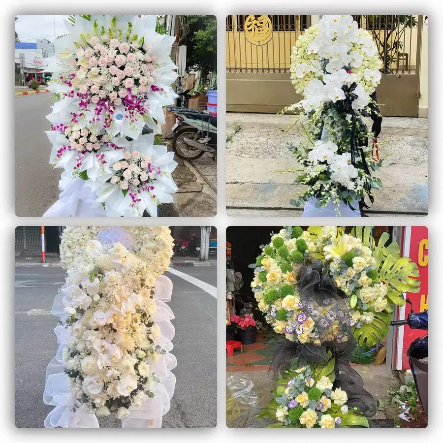 Bốn mẫu hoa đám tang Khánh Yên