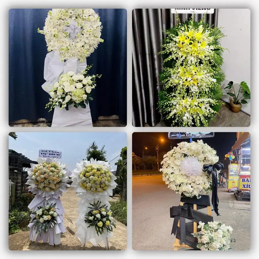 Bốn mẫu hoa đám tang Khe Tre