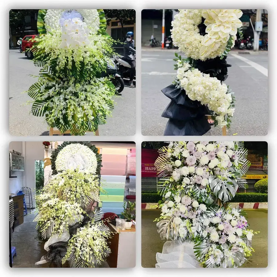 Bốn mẫu hoa đám tang Kiến Tường