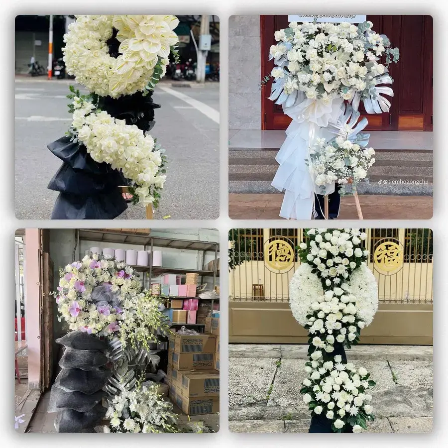 Bốn mẫu hoa đám tang Kông Chro