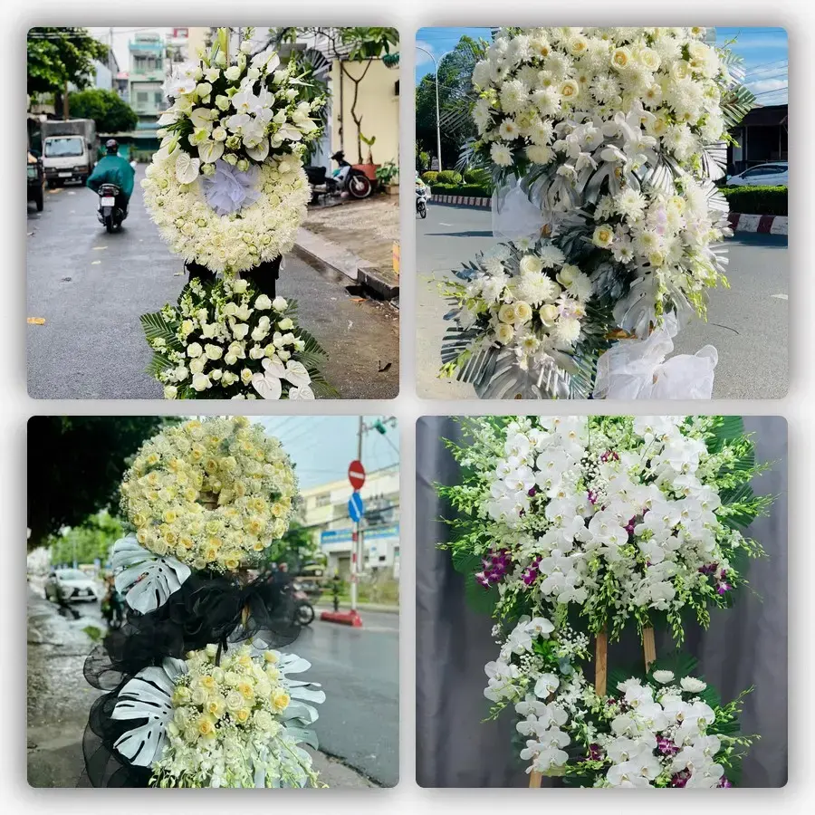 Bốn mẫu hoa đám tang La Gi