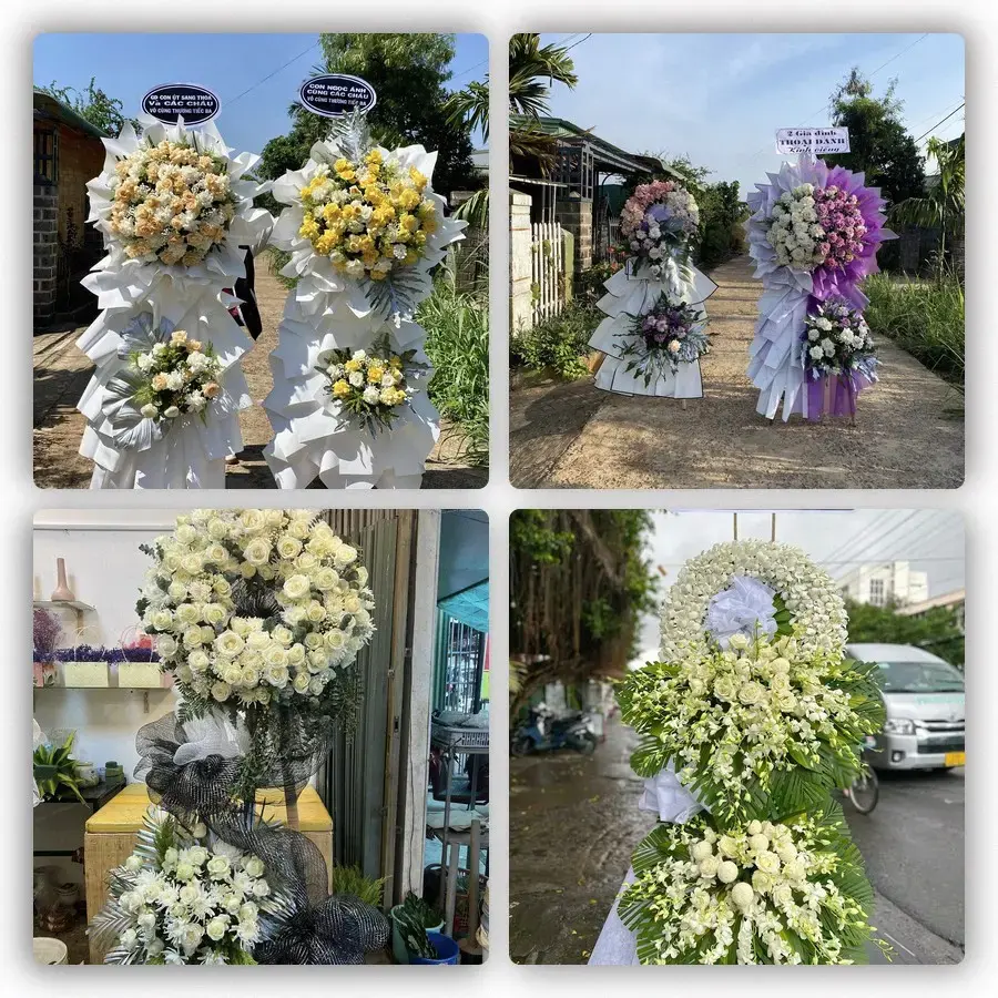 Bốn mẫu hoa đám tang Lai Cách