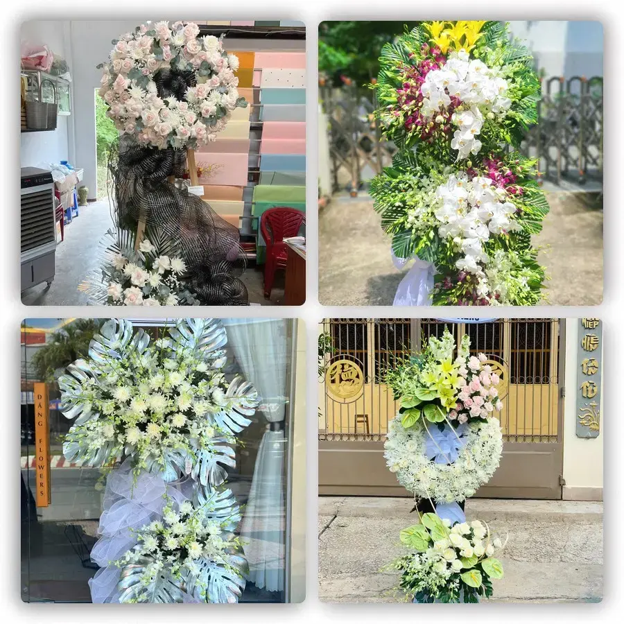 Bốn mẫu hoa đám tang Lâm
