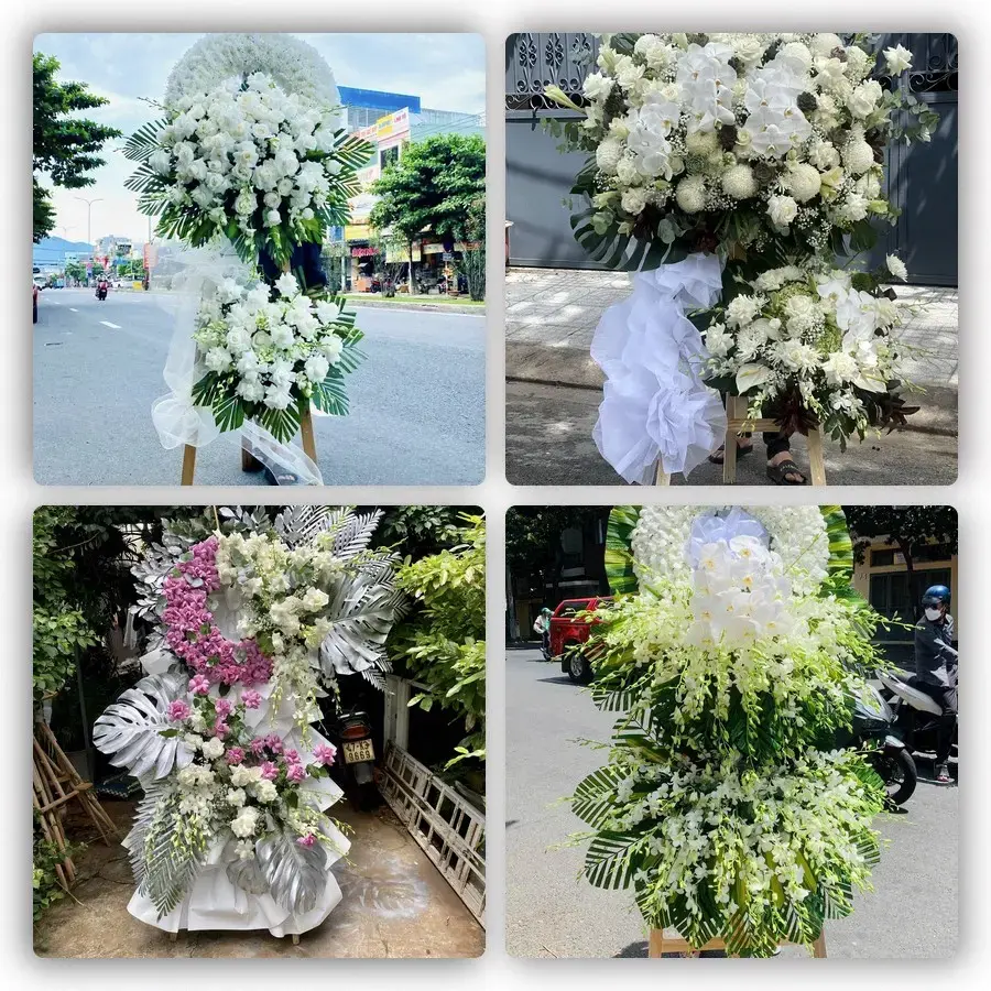 Bốn mẫu hoa đám tang Lang Chánh