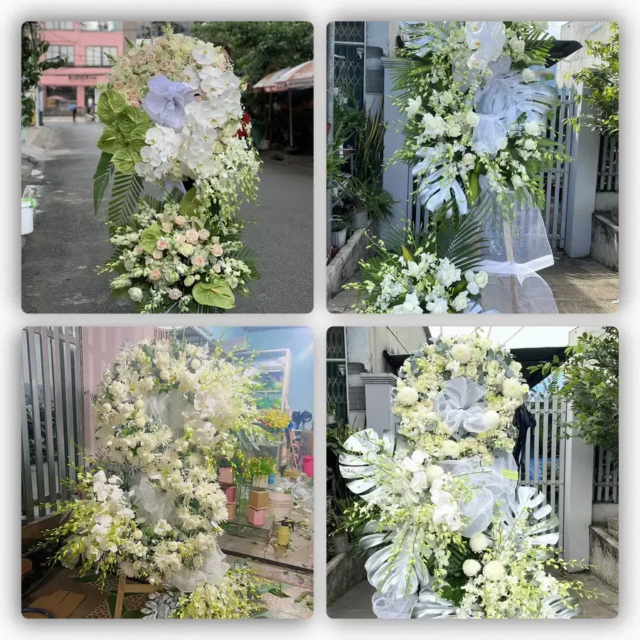 Bốn mẫu hoa đám tang Lạng Sơn