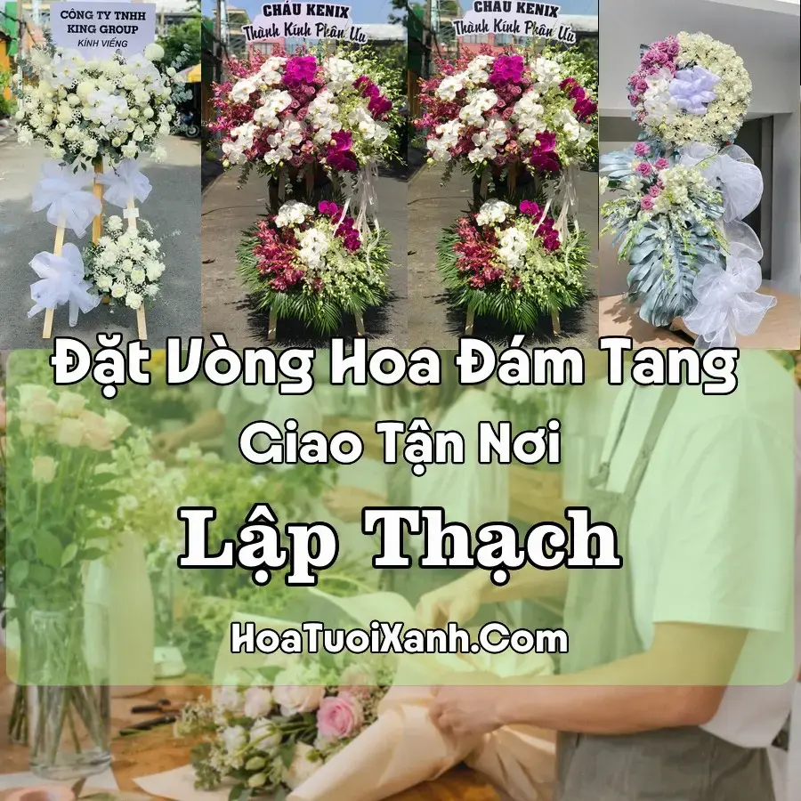 Hoa đám tang Lập Thạch