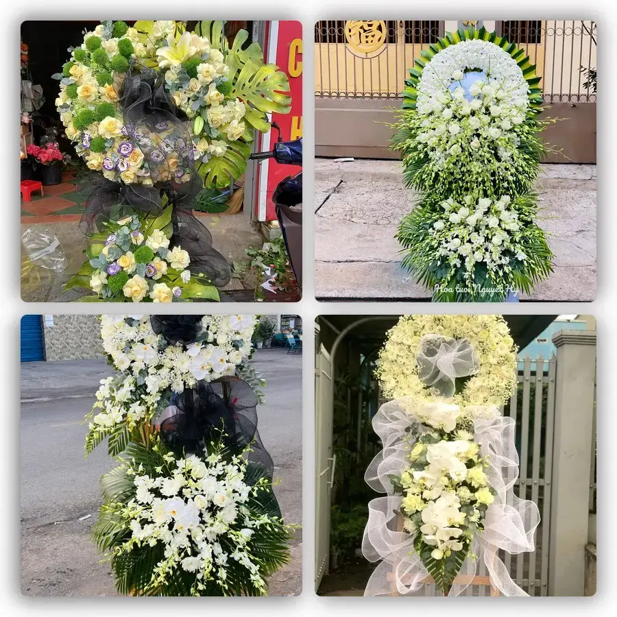 Bốn mẫu hoa đám tang Lịch Hội Thượng