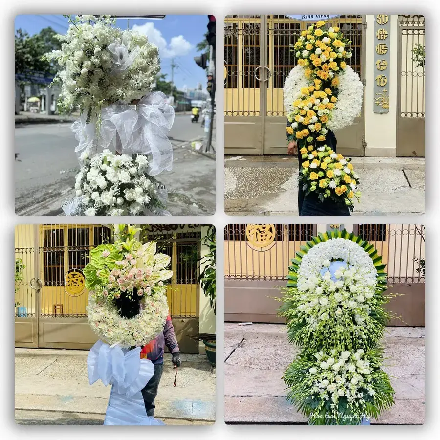 Bốn mẫu hoa đám tang Lộc Bình