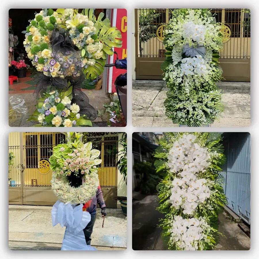 Bốn mẫu hoa đám tang Lương Bằng