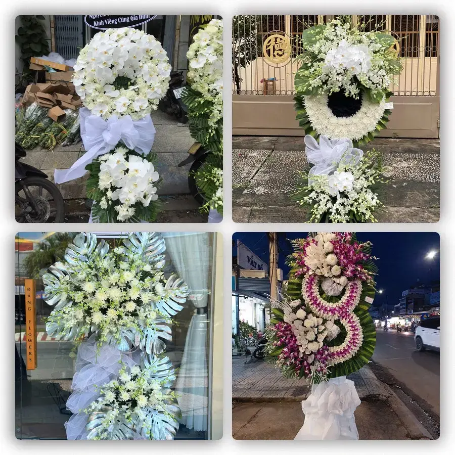 Bốn mẫu hoa đám tang Lương Sơn