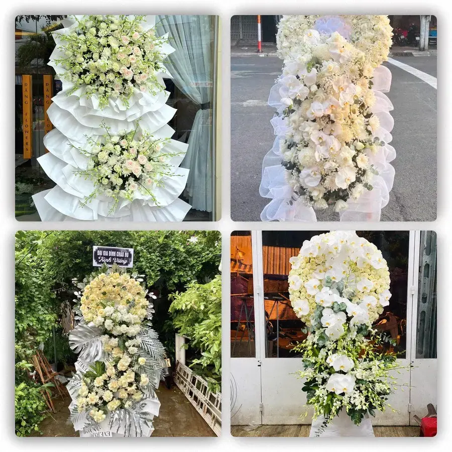 Bốn mẫu hoa đám tang Mái Dầm