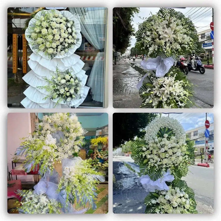 Bốn mẫu hoa đám tang Mãn Đức