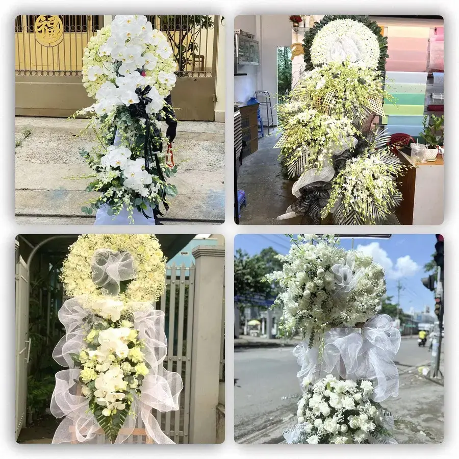 Bốn mẫu hoa đám tang Măng Đen