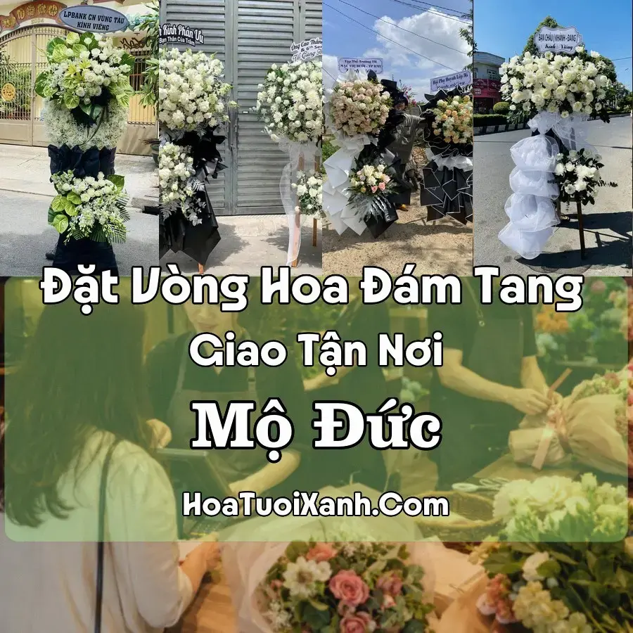 Hoa đám tang Mộ Đức