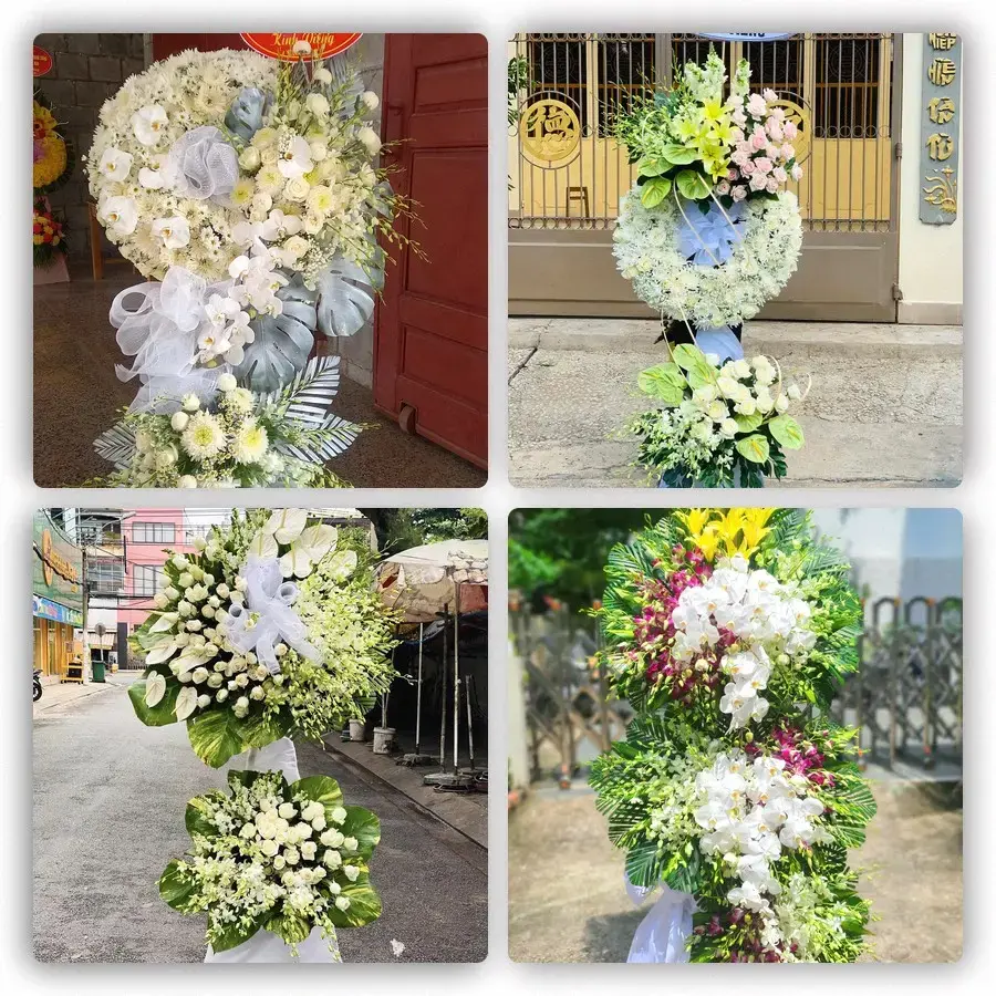 Bốn mẫu hoa đám tang Mù Căng Chải