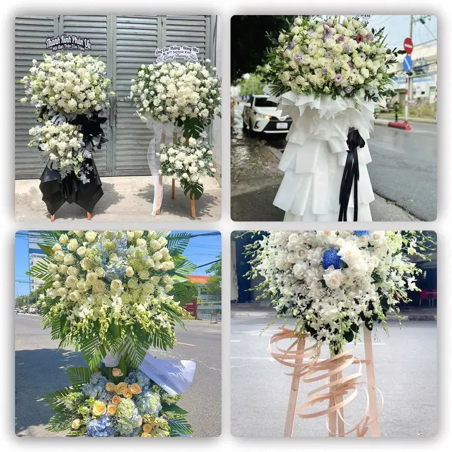 Bốn mẫu hoa đám tang Mỹ Xuyên