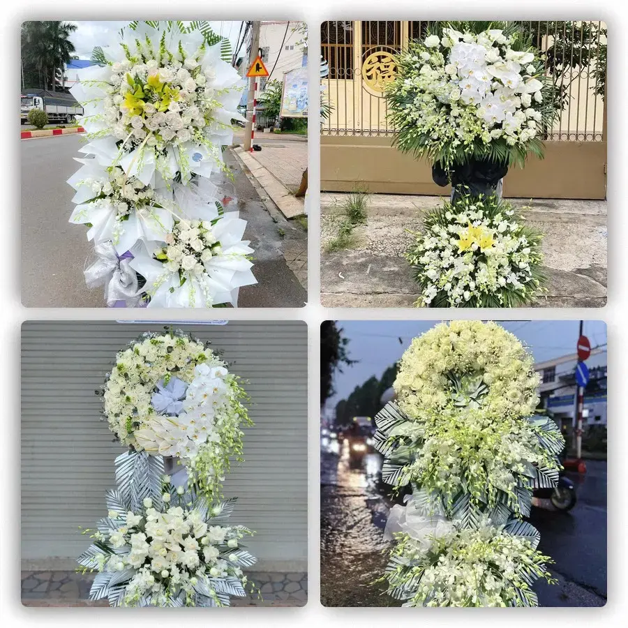Bốn mẫu hoa đám tang Na Dương