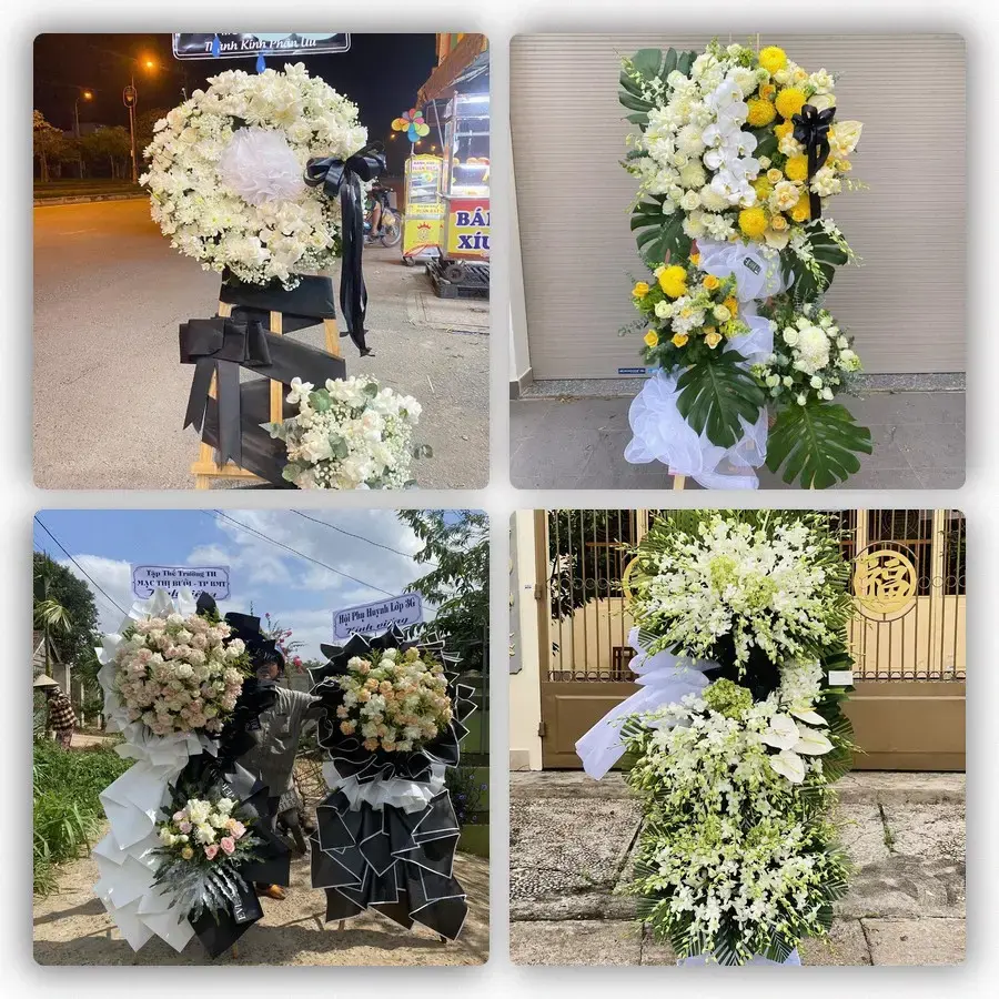 Bốn mẫu hoa đám tang Na Sầm