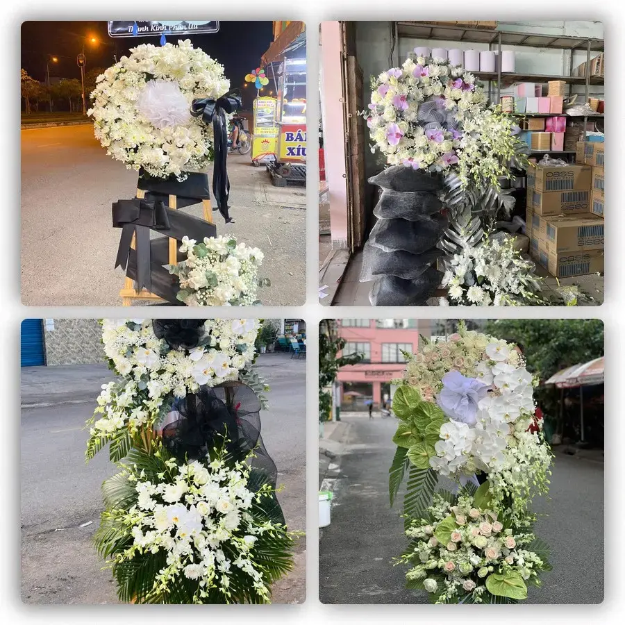 Bốn mẫu hoa đám tang Nam Định