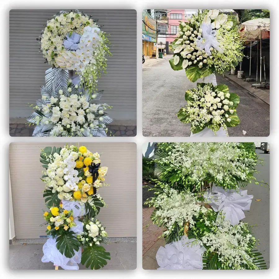 Bốn mẫu hoa đám tang Nếnh