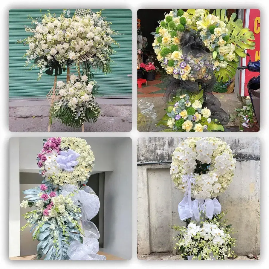 Bốn mẫu hoa đám tang Ngã Bảy