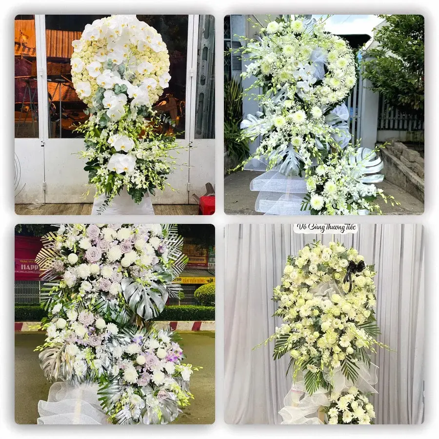 Bốn mẫu hoa đám tang Ngã Năm