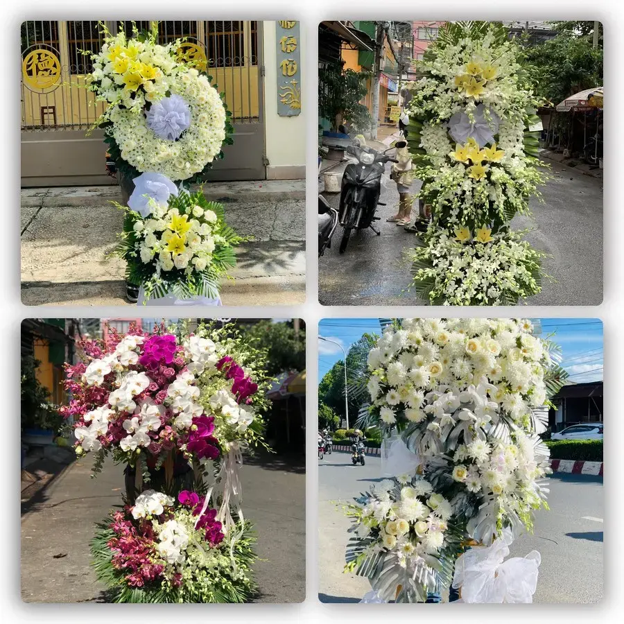 Bốn mẫu hoa đám tang Ngã Sáu
