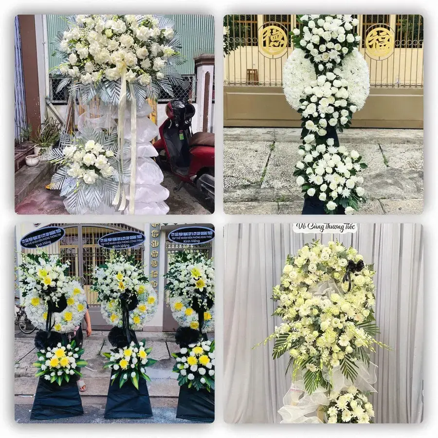 Bốn mẫu hoa đám tang Nga Sơn