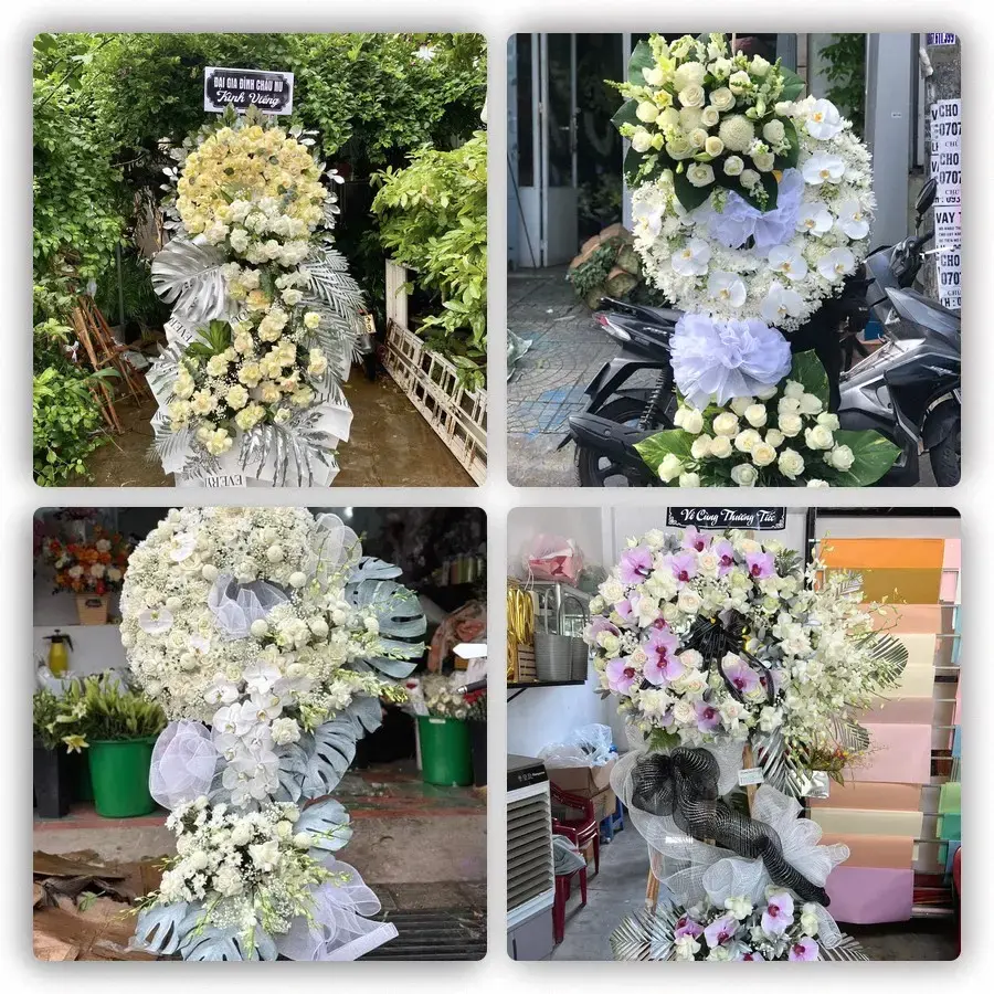 Bốn mẫu hoa đám tang Ngọc Lặc