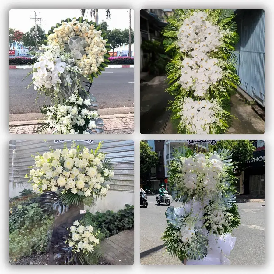 Bốn mẫu hoa đám tang Nhà Bàng