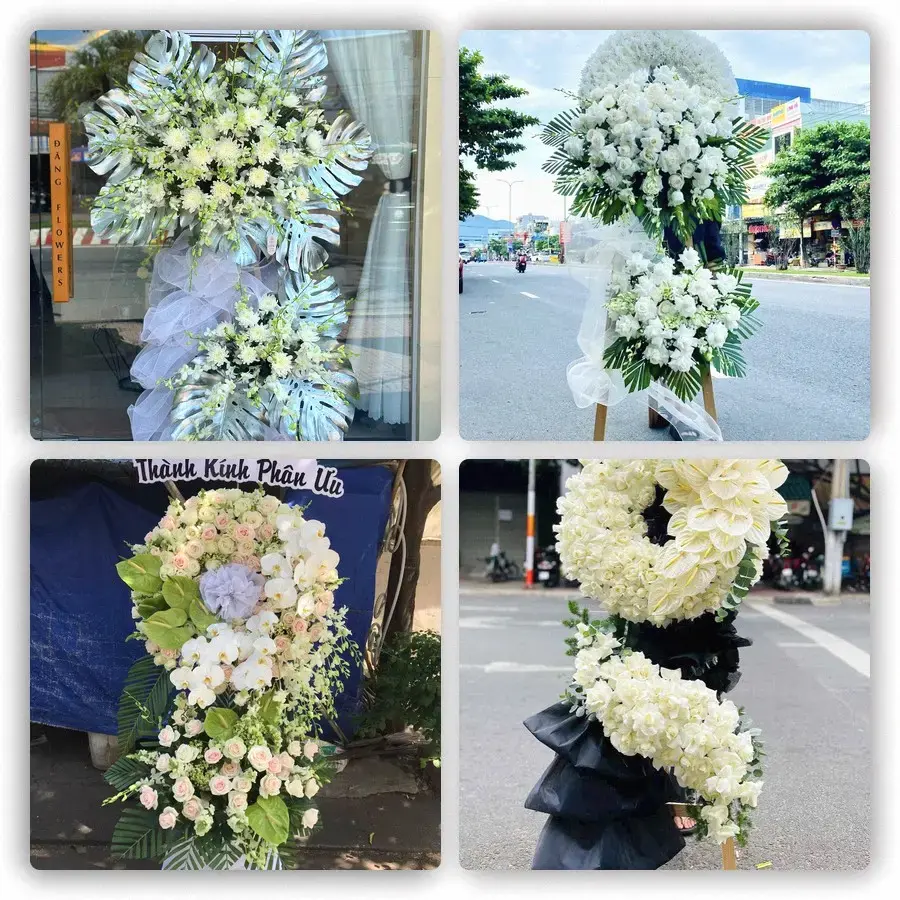 Bốn mẫu hoa đám tang Nhà Bè