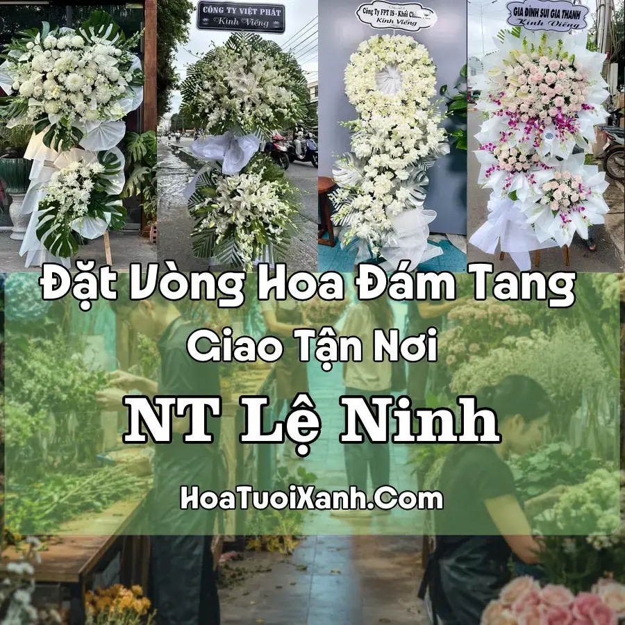 Hoa đám tang NT Lệ Ninh