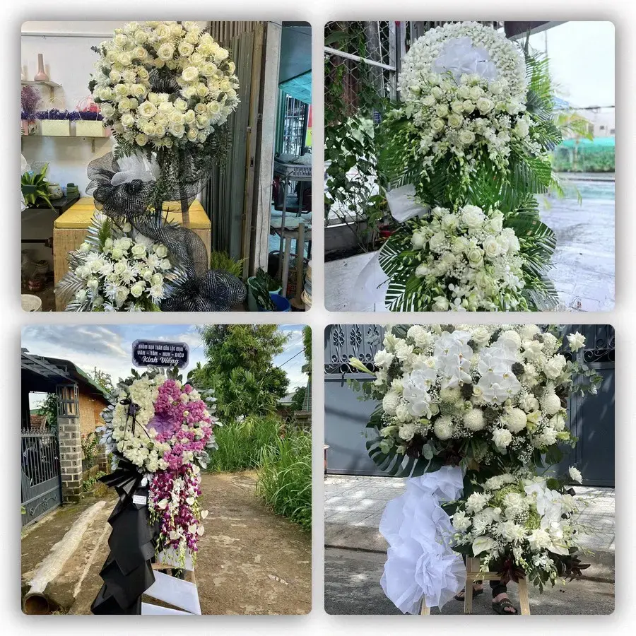 Bốn mẫu hoa đám tang Núi Đèo