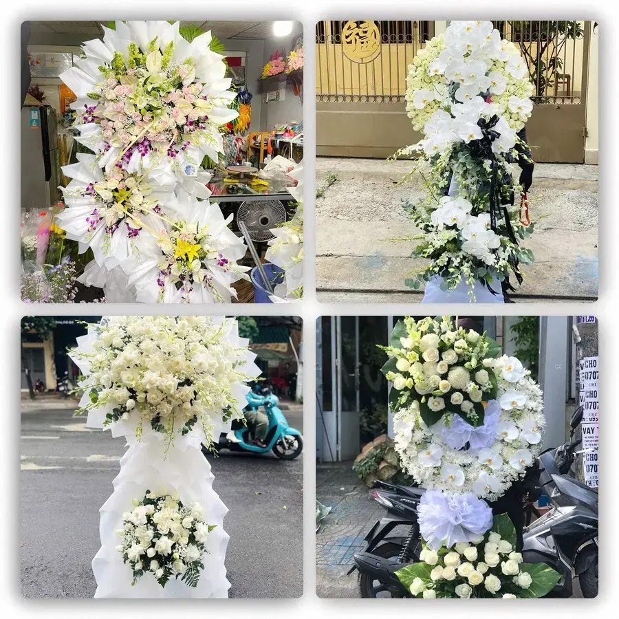 Bốn mẫu hoa đám tang Nước Hai