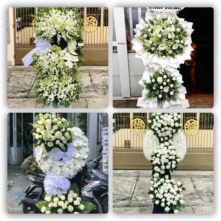 Bốn mẫu hoa đám tang Phồn Xương