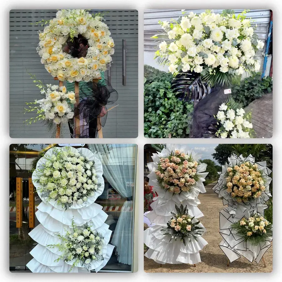 Bốn mẫu hoa đám tang Phong Sơn
