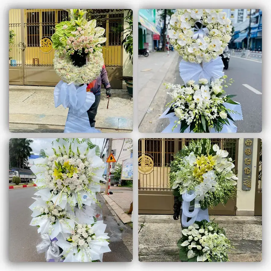 Bốn mẫu hoa đám tang Phú Lộc