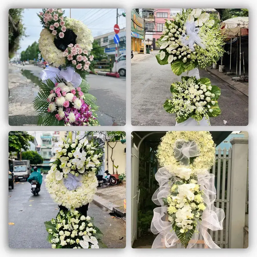 Bốn mẫu hoa đám tang Phú Lộc