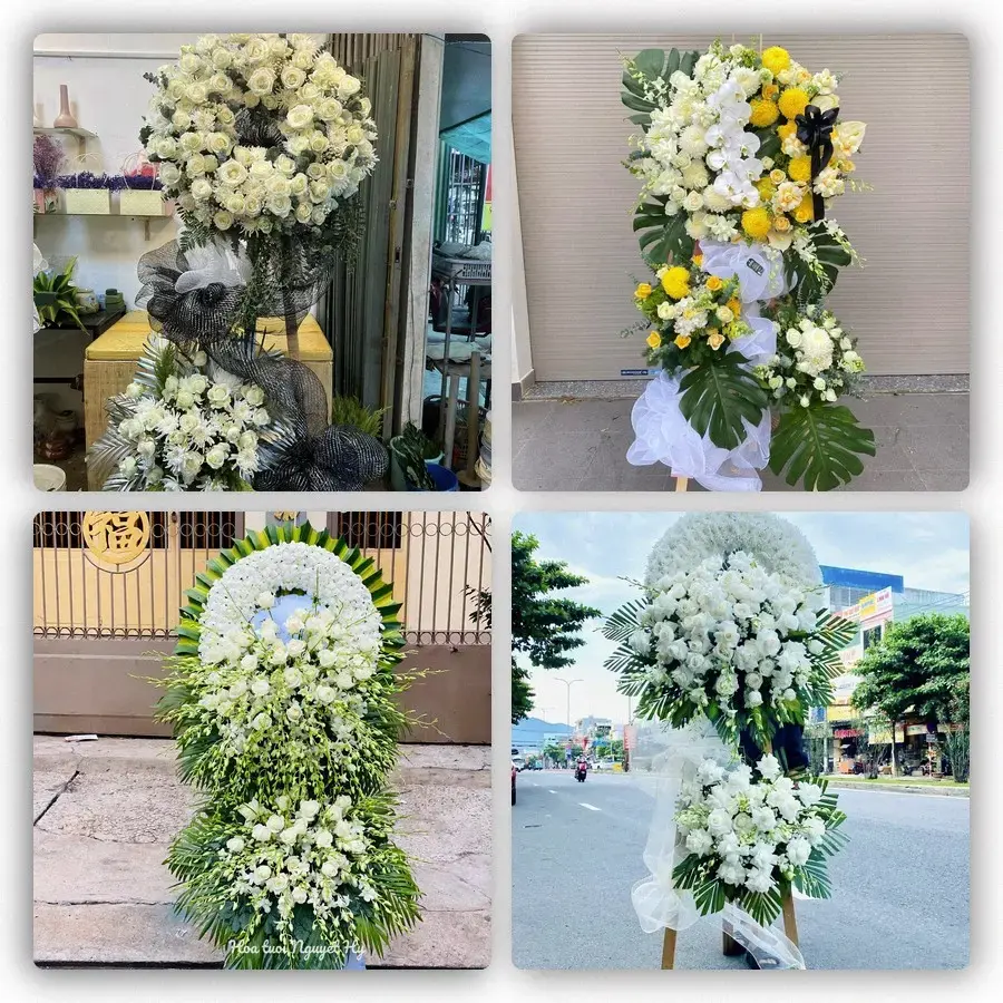 Bốn mẫu hoa đám tang Phú Mỹ