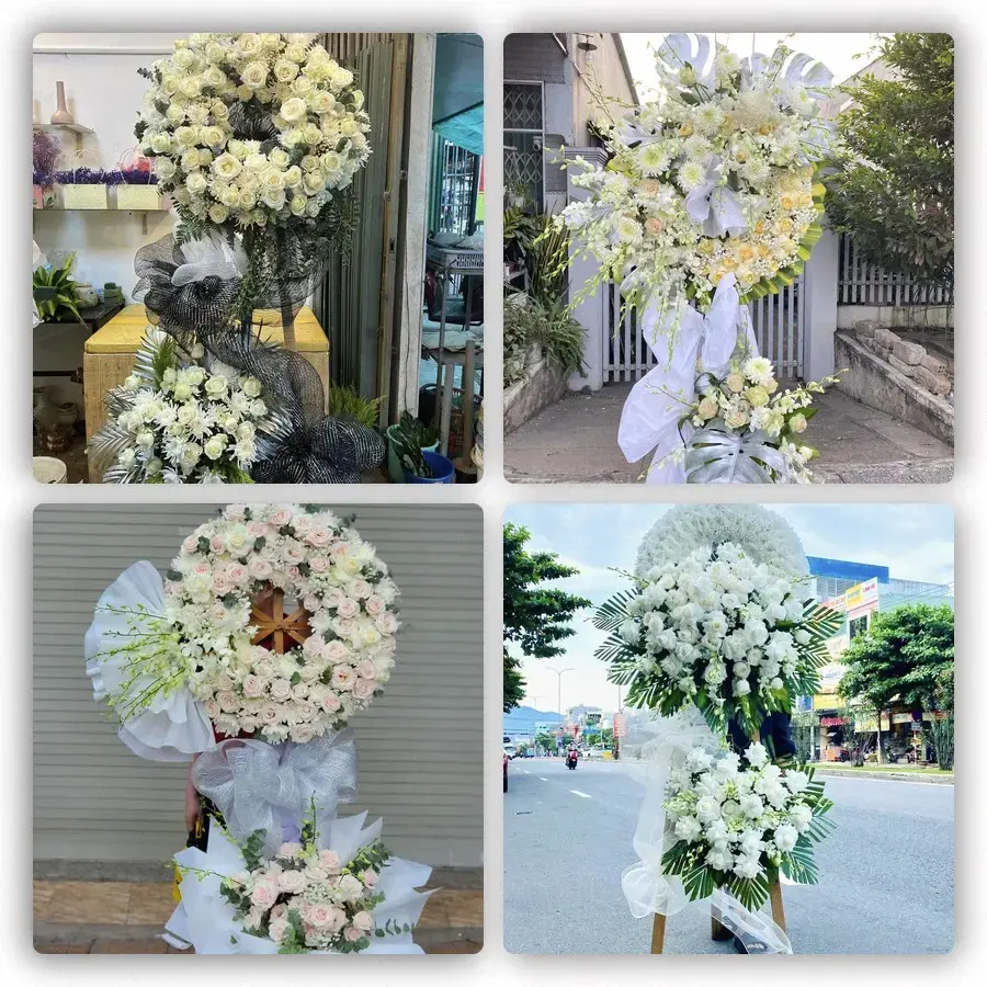 Bốn mẫu hoa đám tang Phú Thái