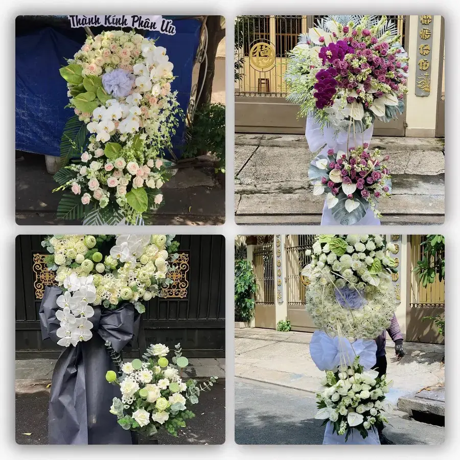 Bốn mẫu hoa đám tang Phú Túc