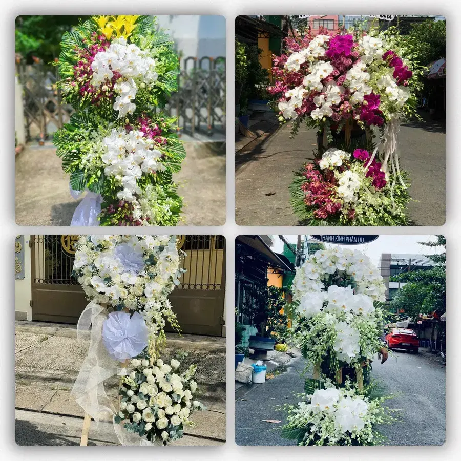 Bốn mẫu hoa đám tang Phước An