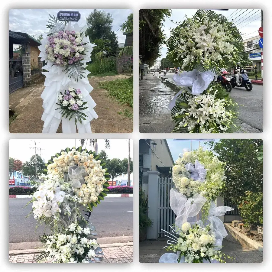 Bốn mẫu hoa đám tang Phước Dân