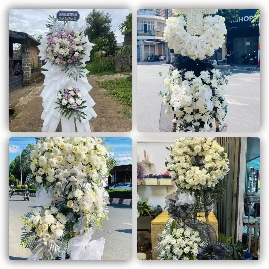Bốn mẫu hoa đám tang Phước Hải