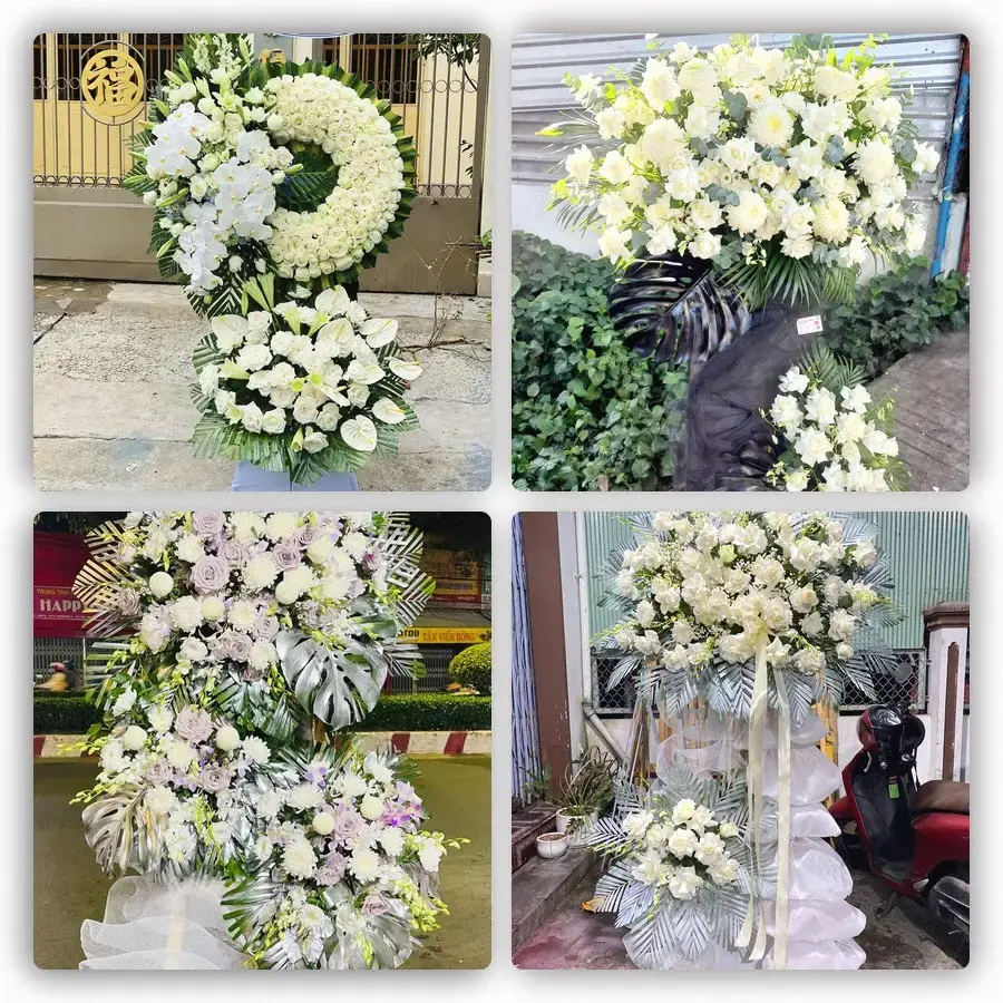 Bốn mẫu hoa đám tang Phước Long