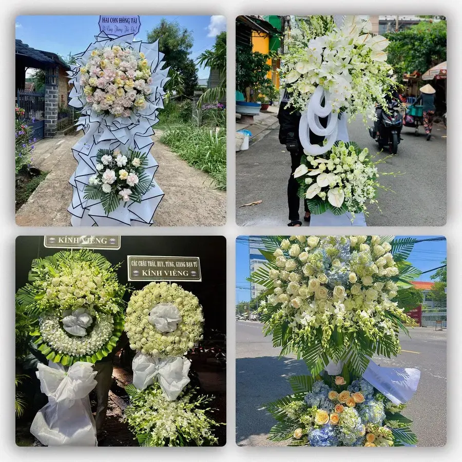 Bốn mẫu hoa đám tang Quận Bình Thạnh