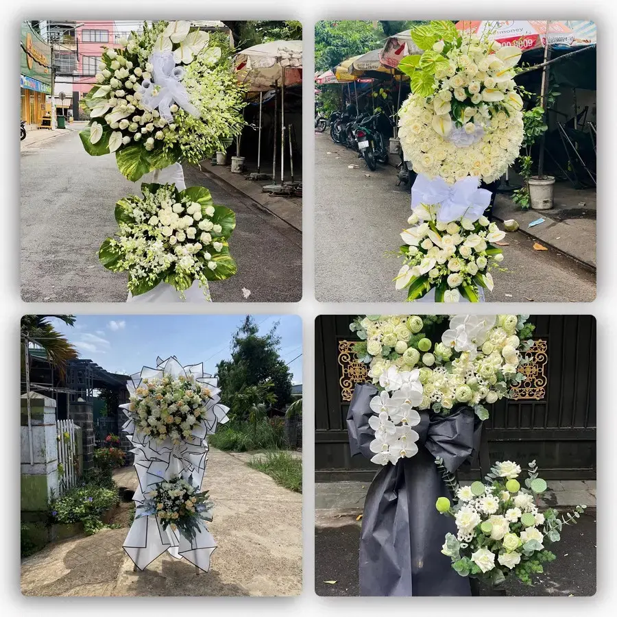 Bốn mẫu hoa đám tang Quận Cầu Giấy