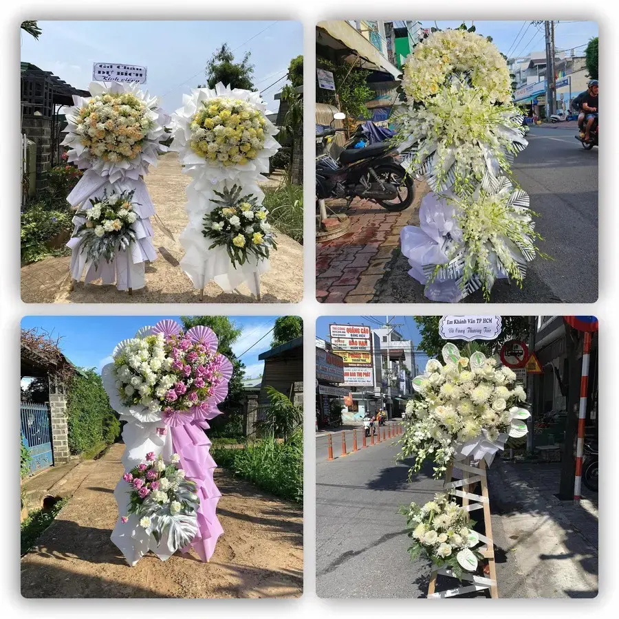 Bốn mẫu hoa đám tang Quận Đồ Sơn